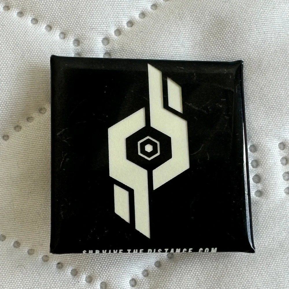 Survive the Distance Square Logo Pin PAX PROMO